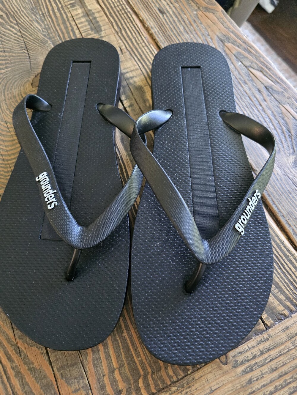 Men’s Grounders Black Flip Flop Sandals M12